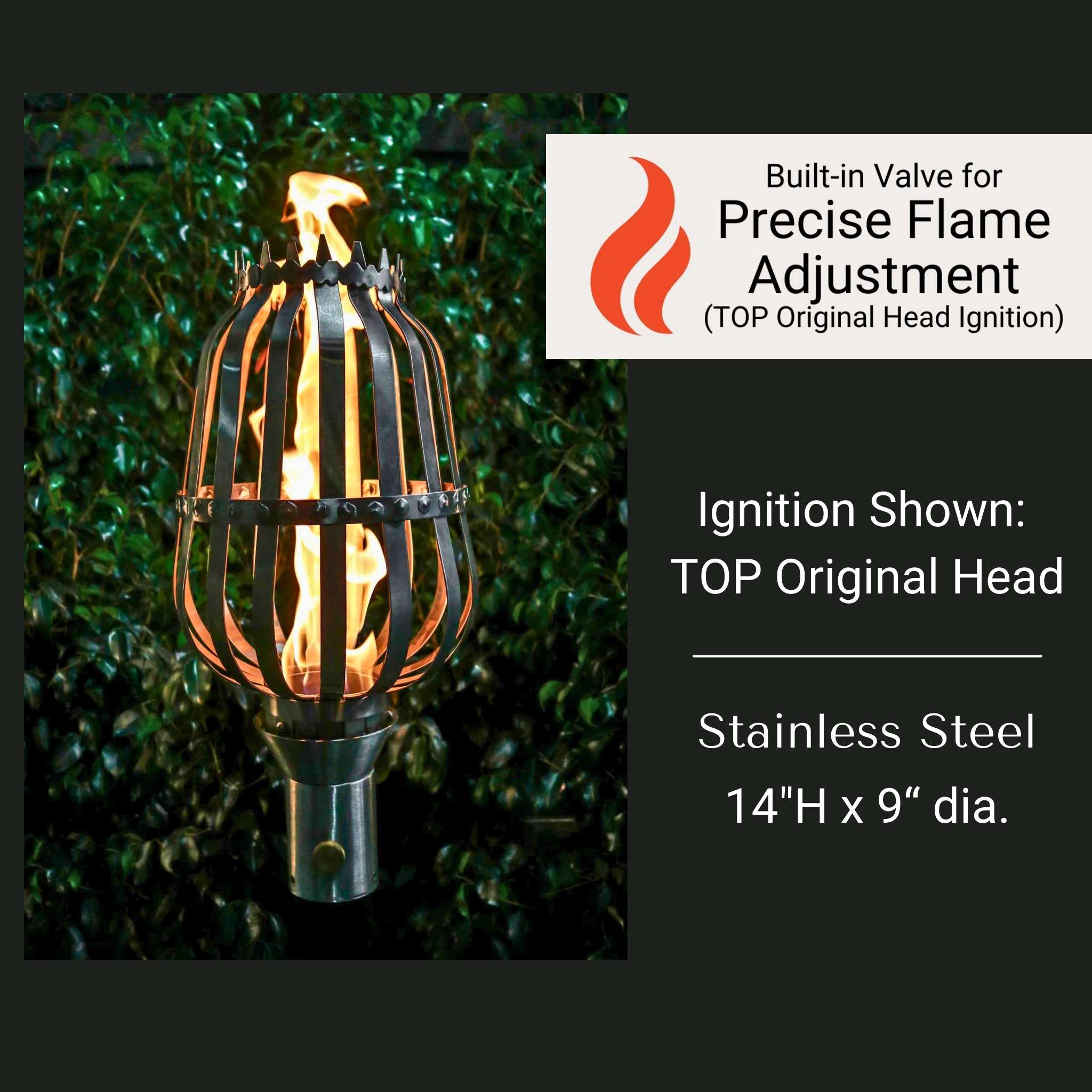 Urn Fire Torch - Stainless Steel - The Outdoor Plus
