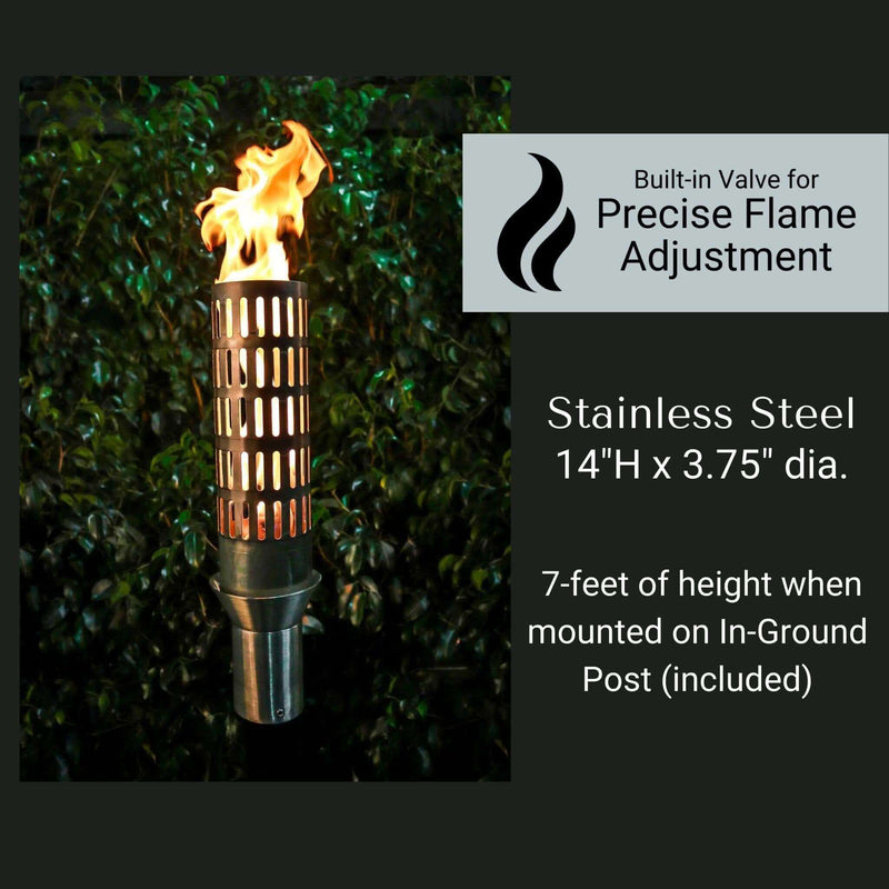 Vent Fire Torch COMPLETE KIT - Stainless Steel - The Outdoor Plus
