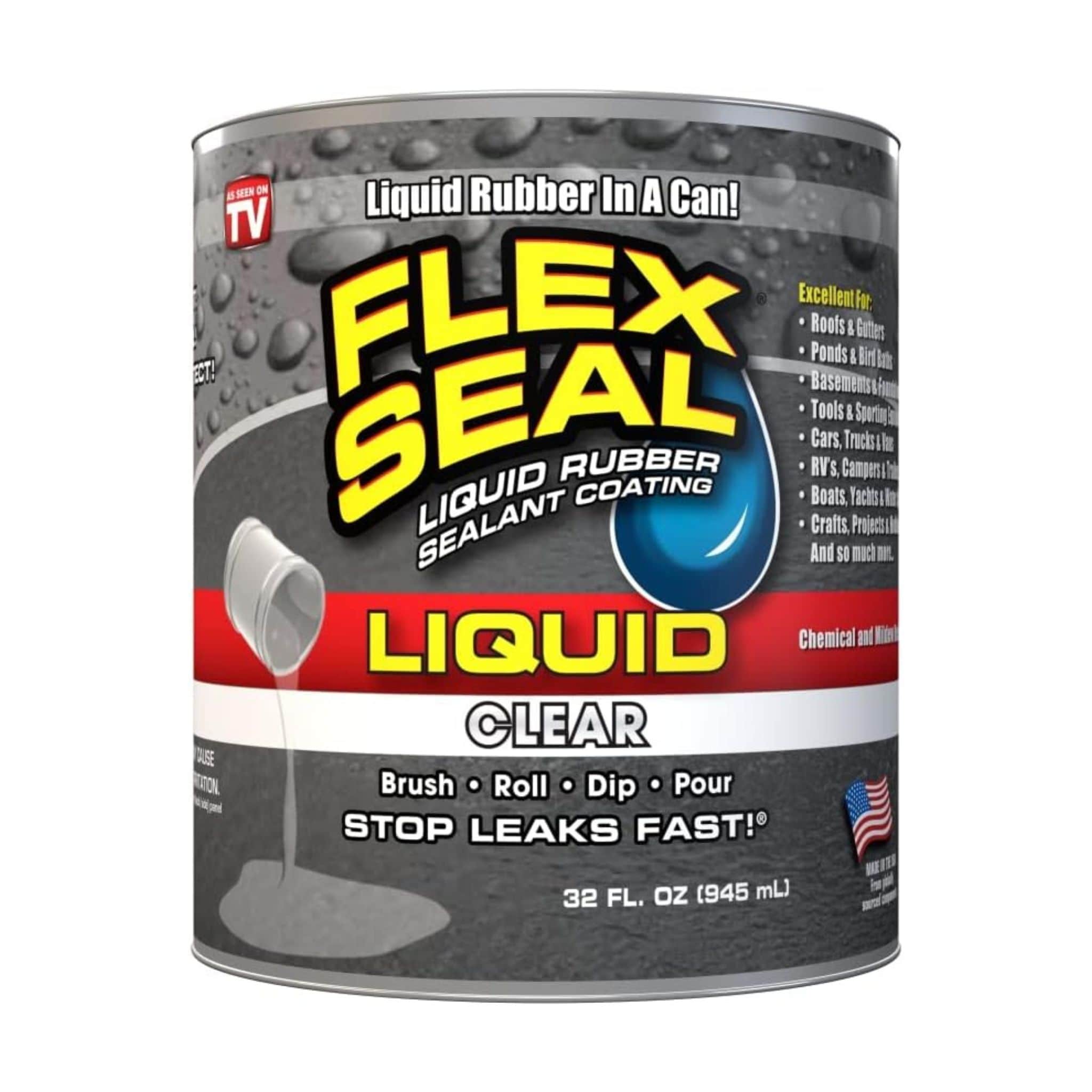 Flex Seal Liquid - 32 oz. Clear Sealant