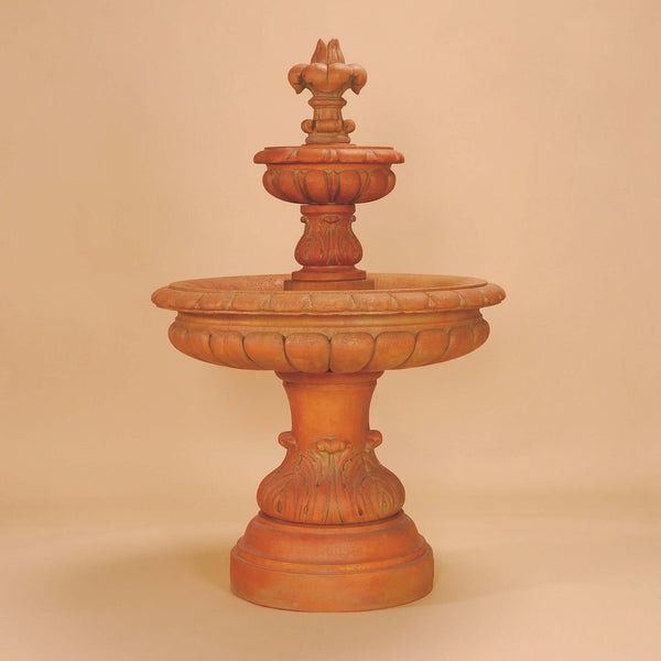 Giglio Stone Water Fountain - Two Tier - Giannini 1276 - Fountainful