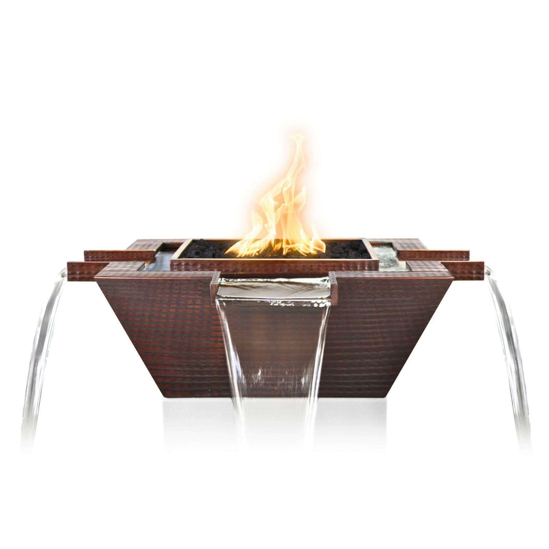 "Maya" 4-Way Spill Copper Fire & Water Bowl - The Outdoor Plus