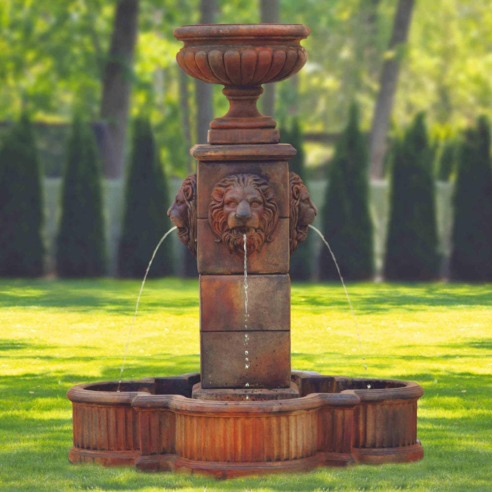 Lion Head Water Fountains - Fountainful