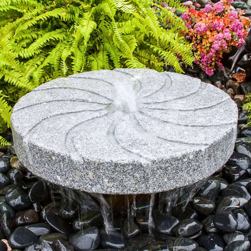 Granite Millstone "Swirl" Fountain - Complete Kit - Blue Thumb