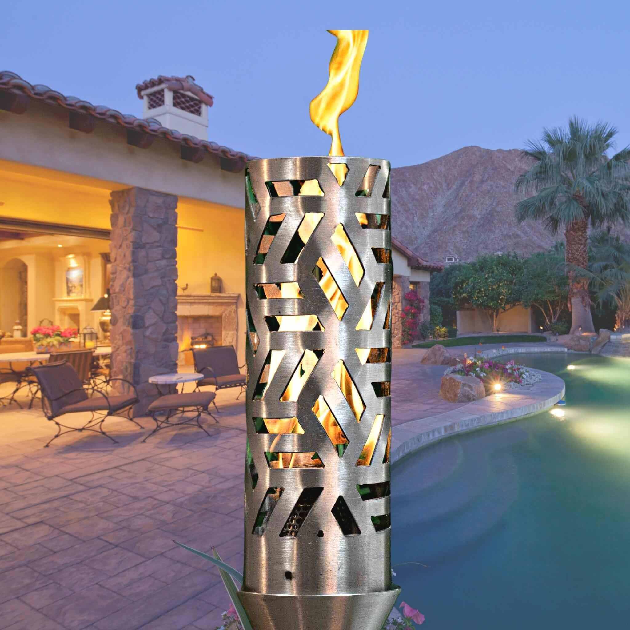 Cubist Fire Torch COMPLETE KIT - Stainless Steel - The Outdoor Plus
