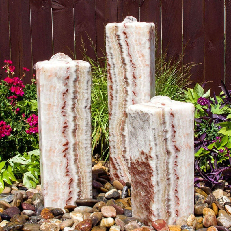 Red Onyx 3-Column Fountain - Complete Kit - Blue Thumb