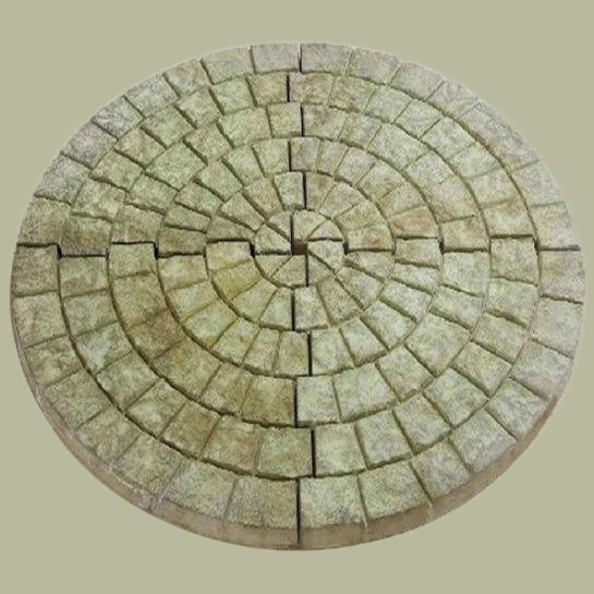 Foundation for Fountain – 46" Cobblestone Circle - Giannini 902 - Fountainful