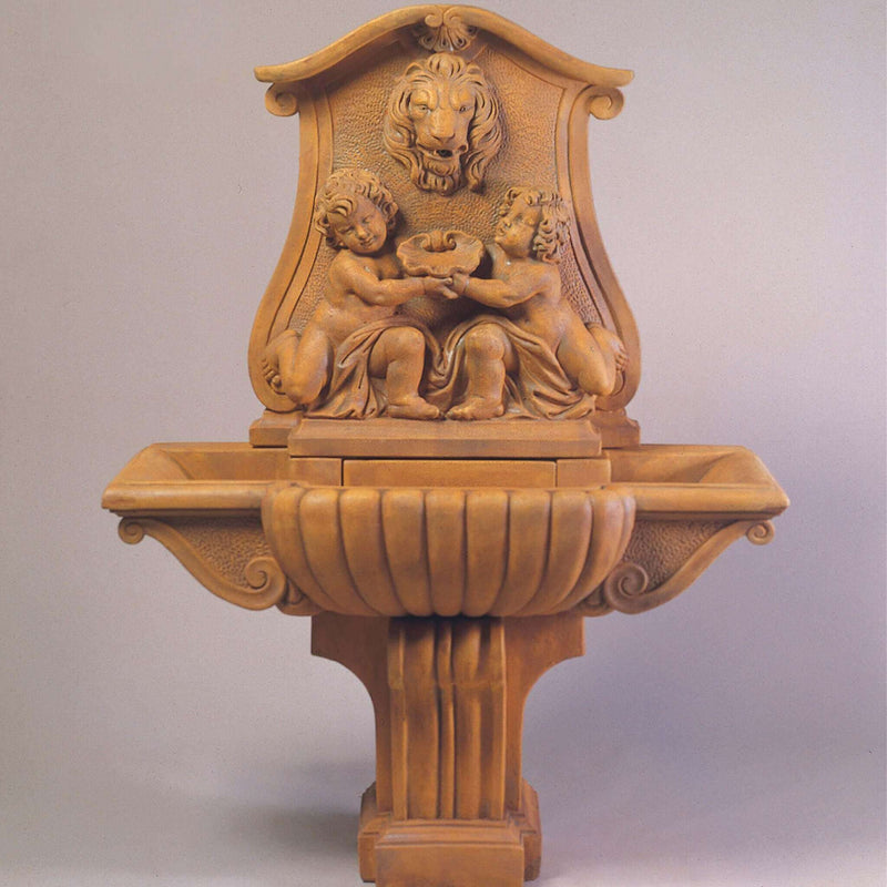 Donatello Lavabo Stone Water Fountain - Wall Fountain - Giannini 103 - Fountainful