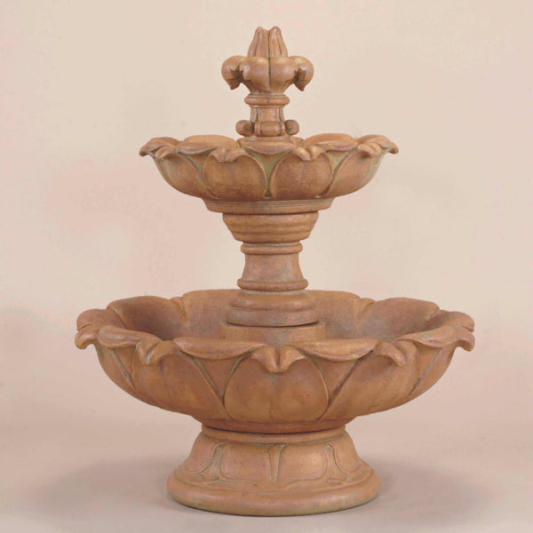 Gardenia SHORT 2-Tier Concrete Fountain - Giannini #1232