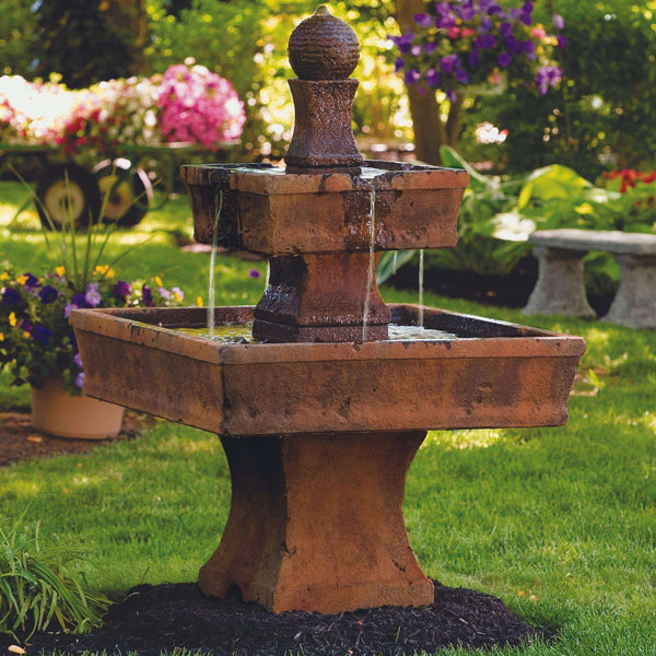 Oliveto Stone Water Fountain - Rustic - Massarellis 3634 - Fountainful