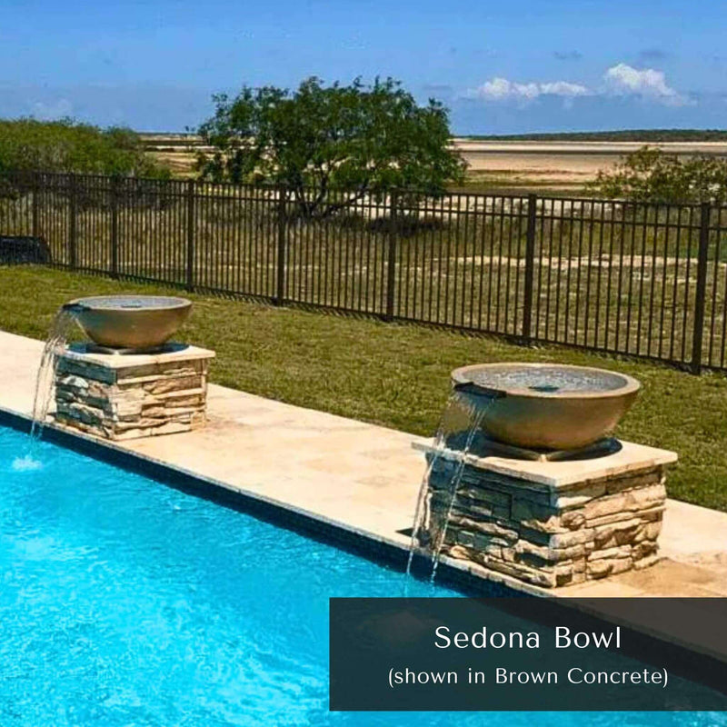 Sedona Concrete Water Bowl by The Outdoor Plus