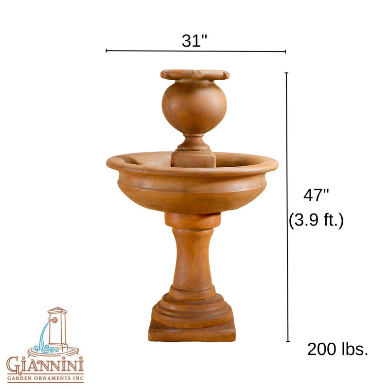 Cannes Stone Water Fountain - Giannini 1665 - Fountainful