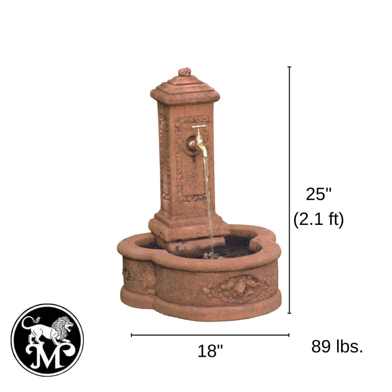 Petite Garden Concrete Fountain - Massarellis