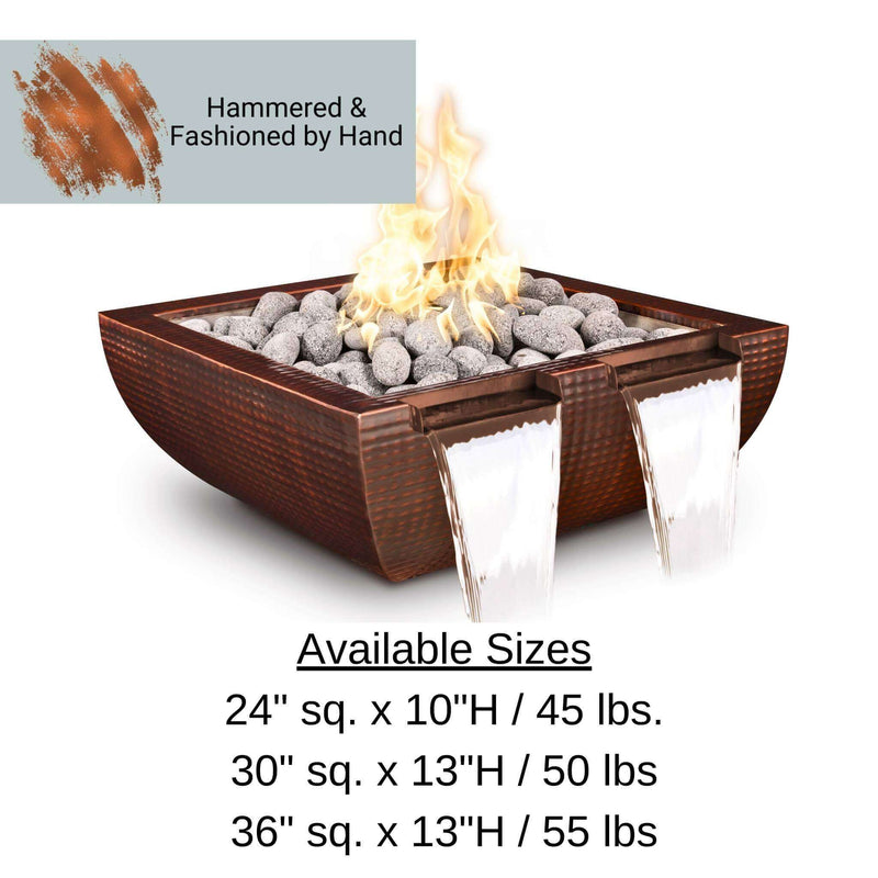 "Avalon" Twin Spill Copper Fire & Water Bowl - The Outdoor Plus