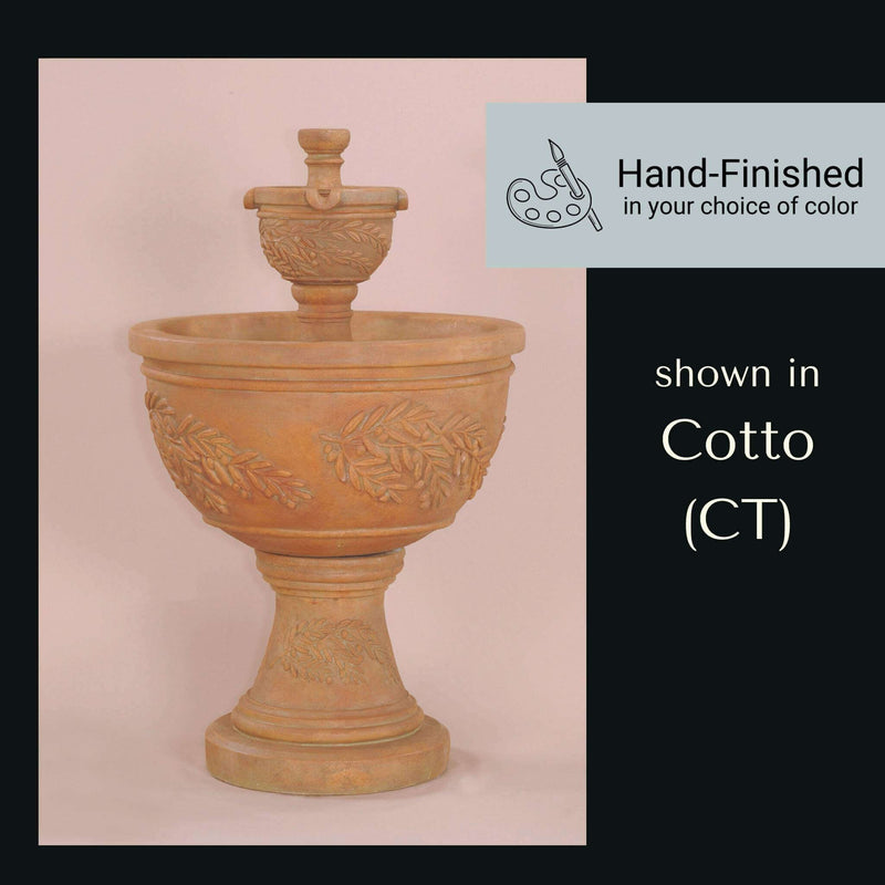 Oliva 2-Tier Concrete Fountain - Giannini