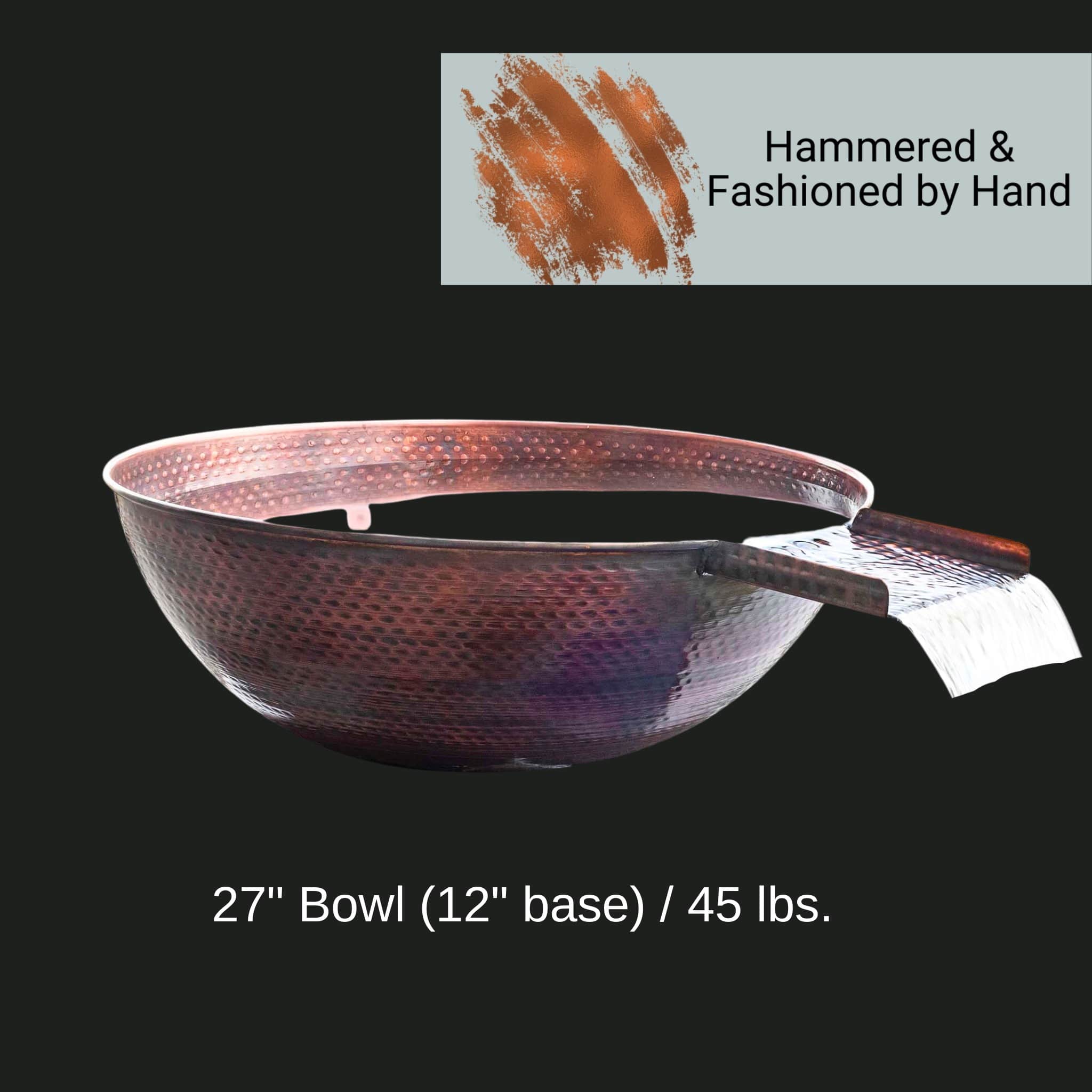 "Sedona" Copper Water Bowl - The Outdoor Plus
