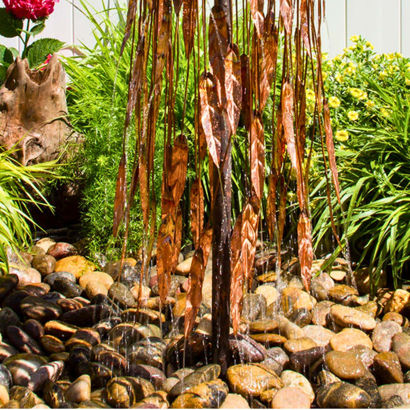 Weeping Willow Copper Fountain Kit (Short) - Blue Thumb
