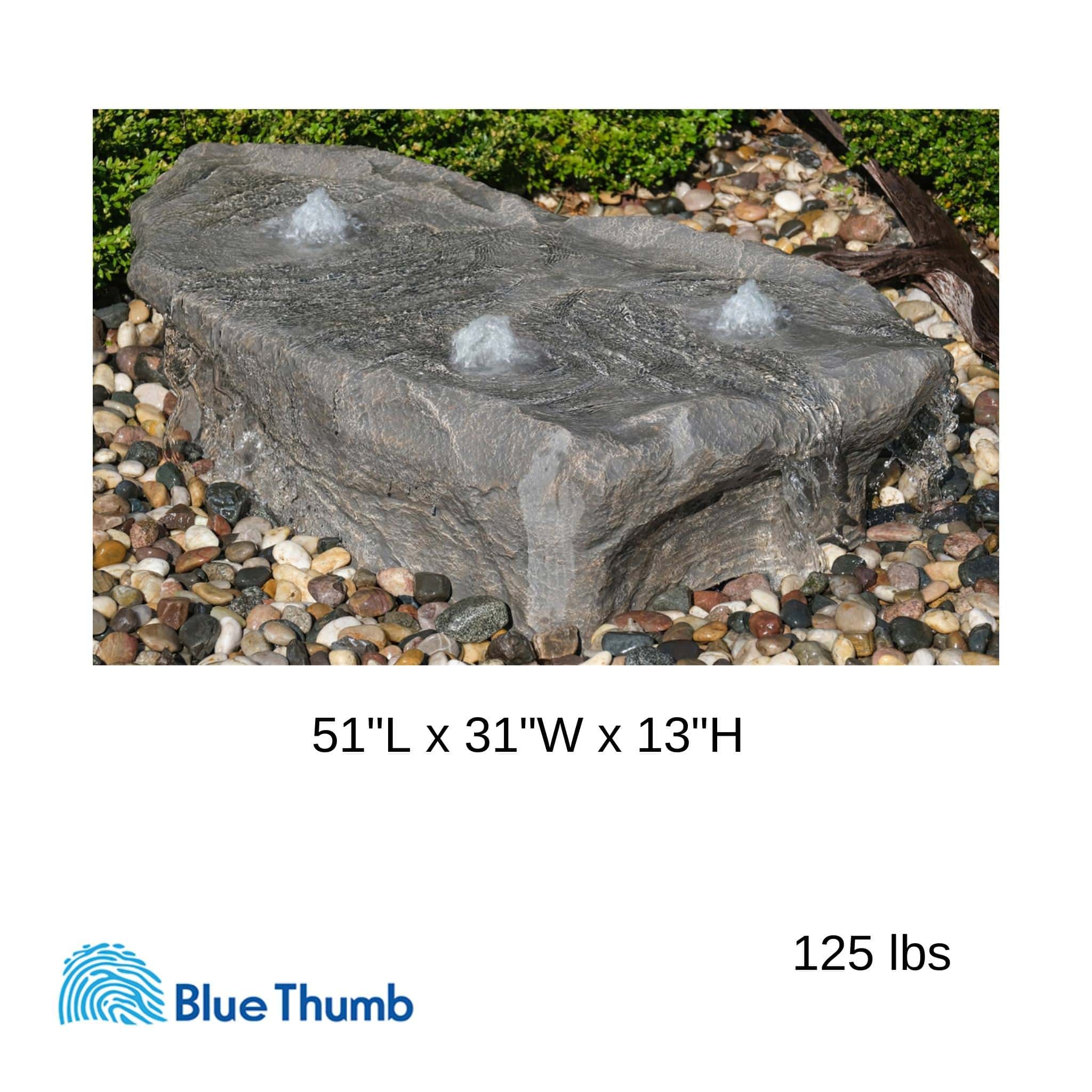 Manistique Falls GFRC Boulder Fountain - Complete Kit - Blue Thumb