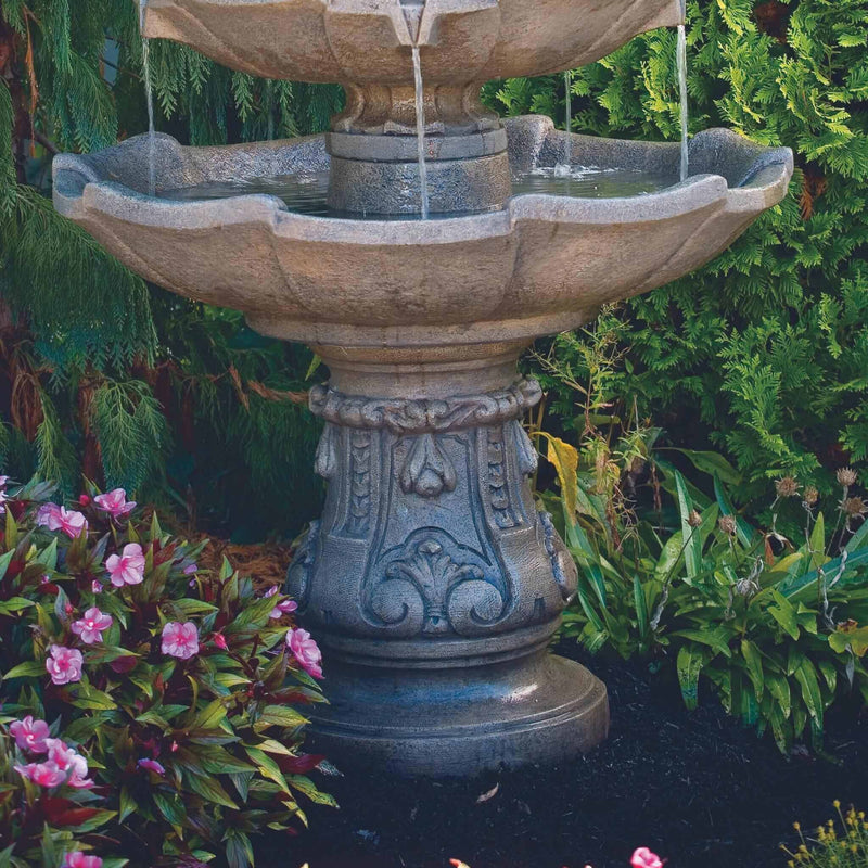Classic 4-Tier Concrete Fountain Massarelli's Fountains