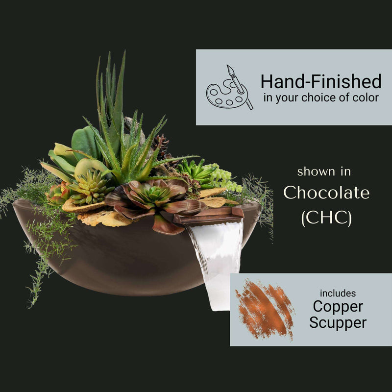 "Sedona" Concrete Planter & Water Bowl - The Outdoor Plus