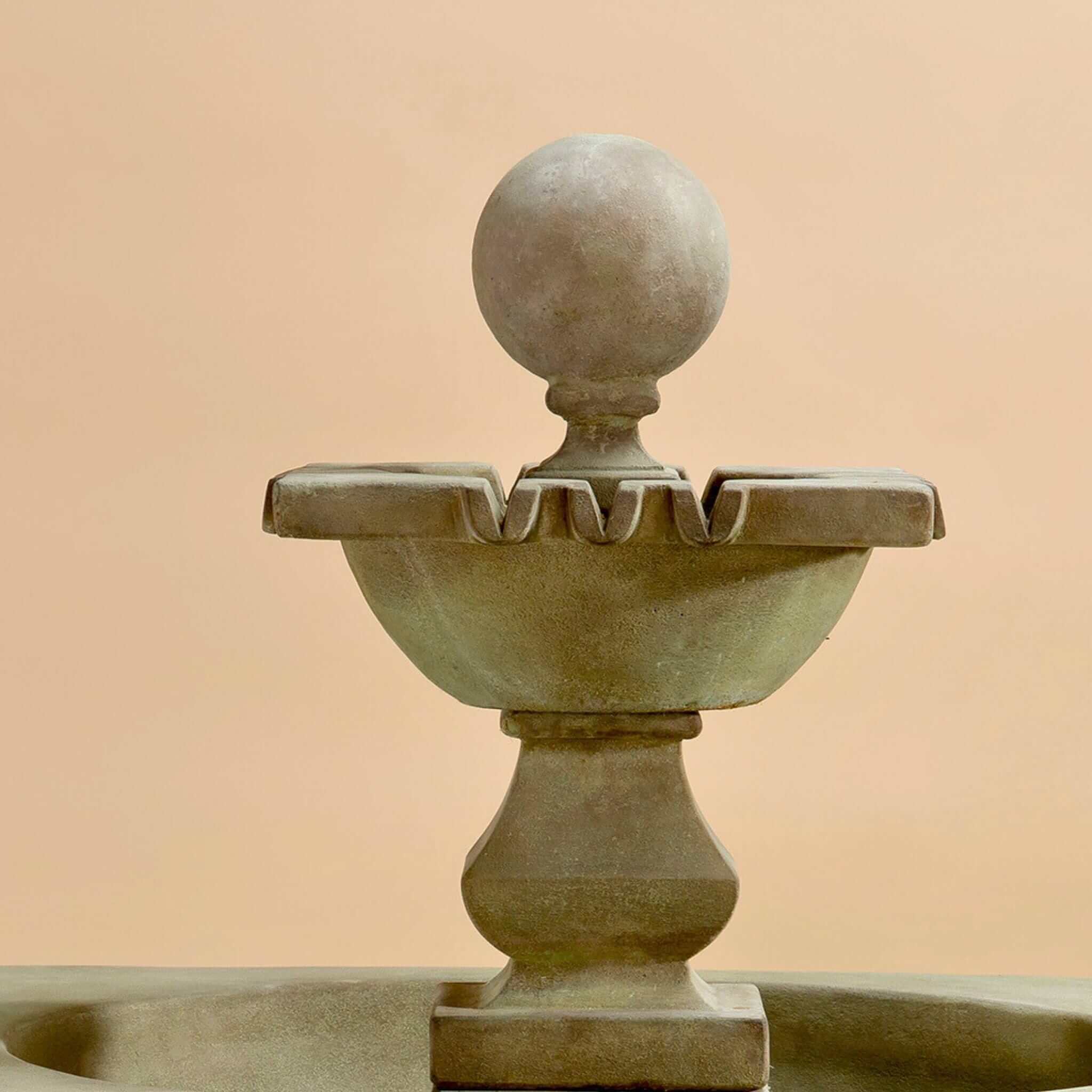 Solara 2-Tier Concrete Fountain - Giannini #1668