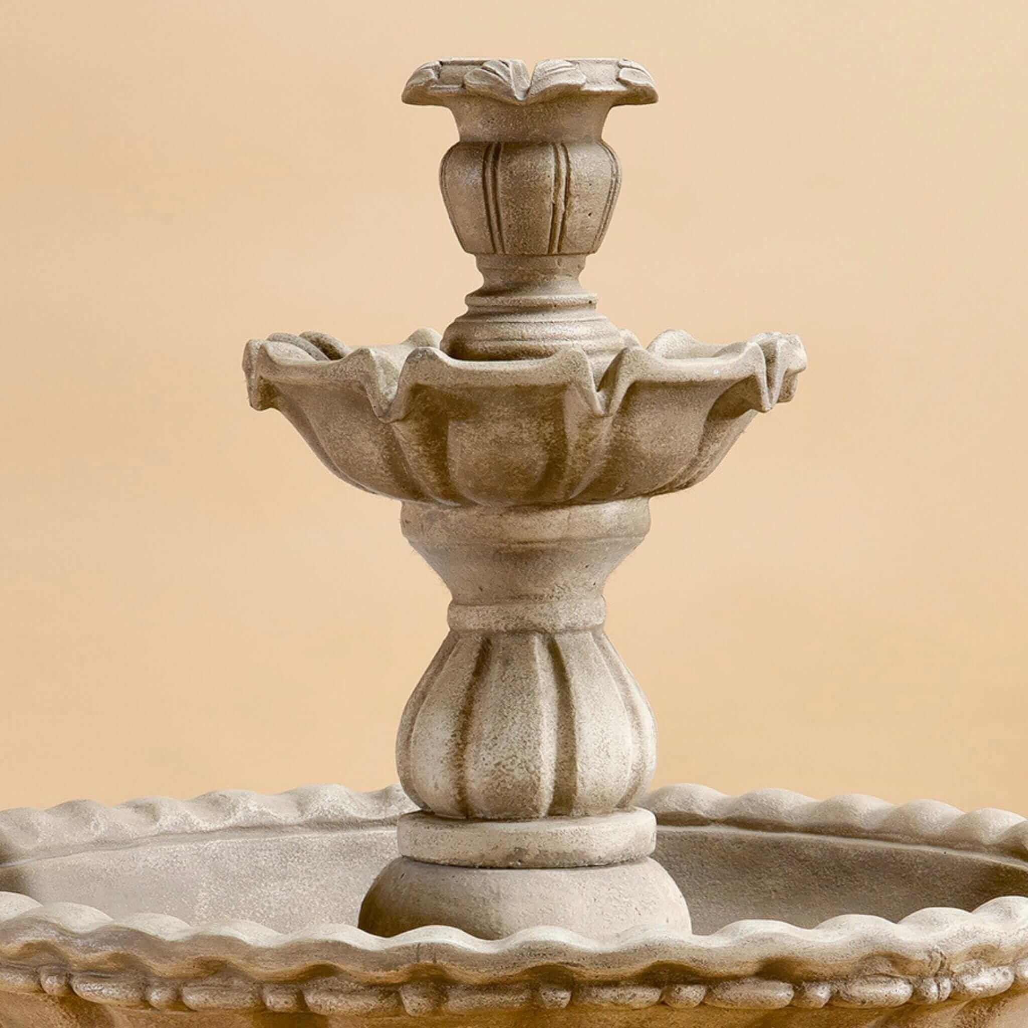 Gaetana 2-Tier Concrete Fountain - Giannini Garden Ornaments