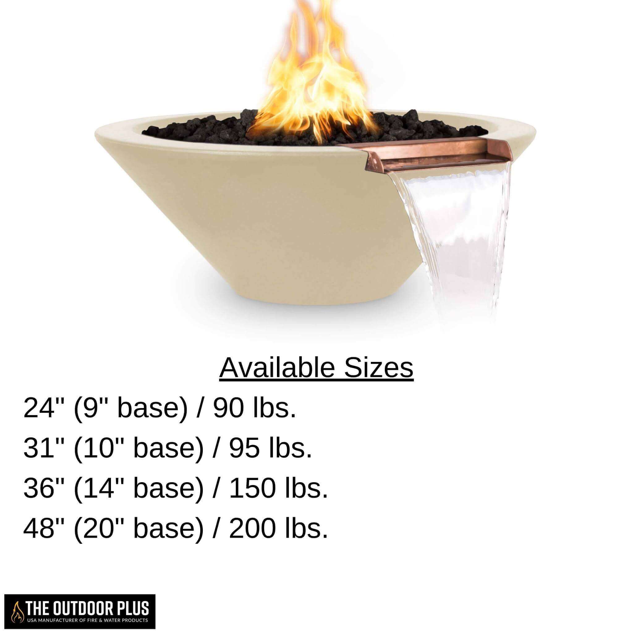 "Cazo" Concrete Fire & Water Bowl - The Outdoor Plus