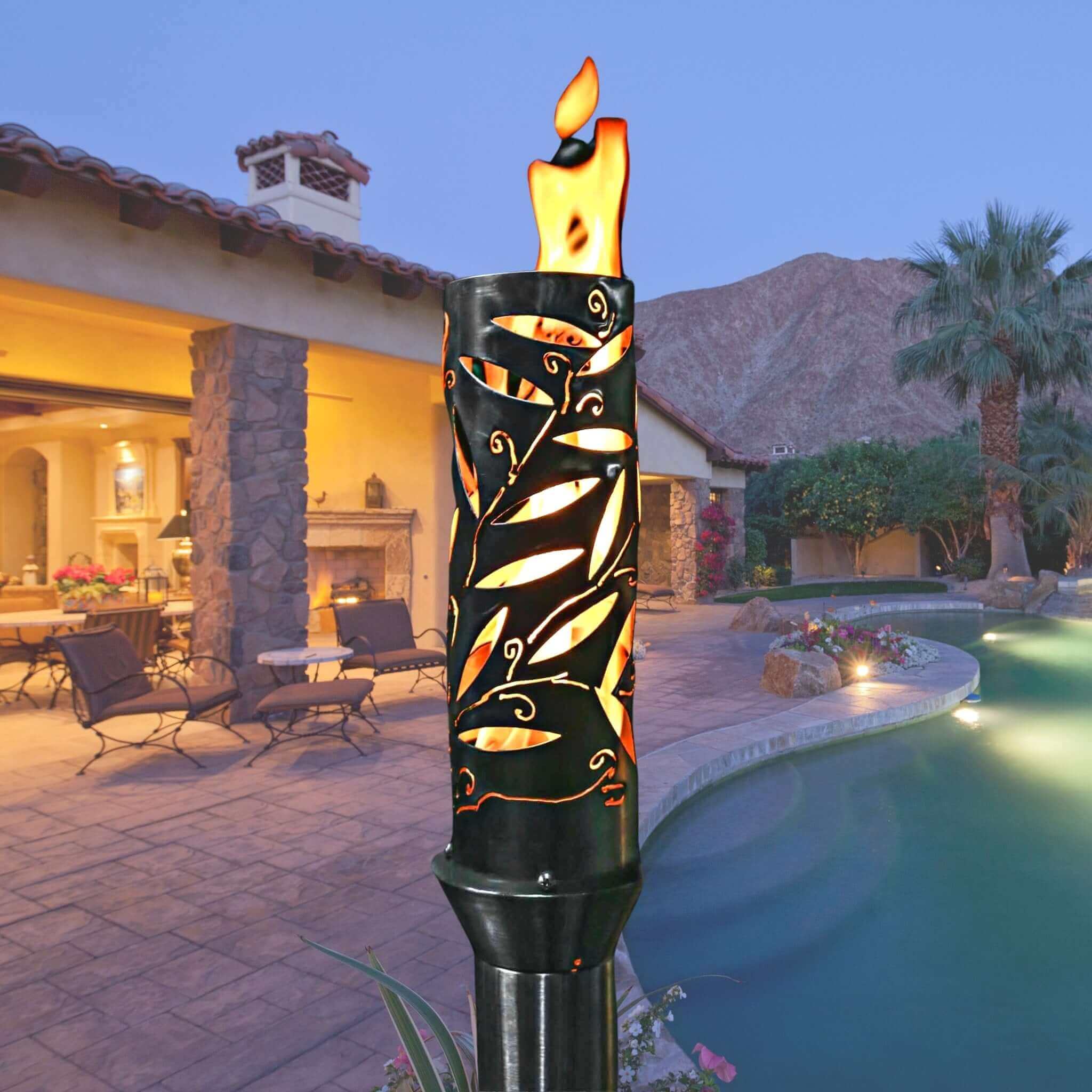 Havana Fire Torch COMPLETE KIT - Stainless Steel - The Outdoor Plus