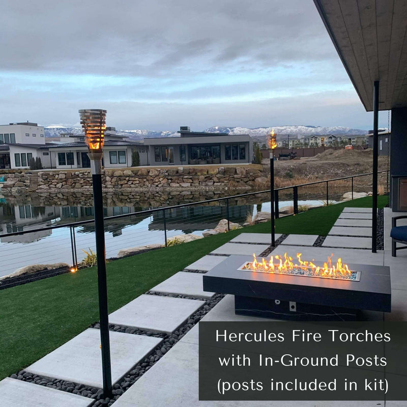 Ellipse Fire Torch COMPLETE KIT - Stainless Steel - The Outdoor Plus